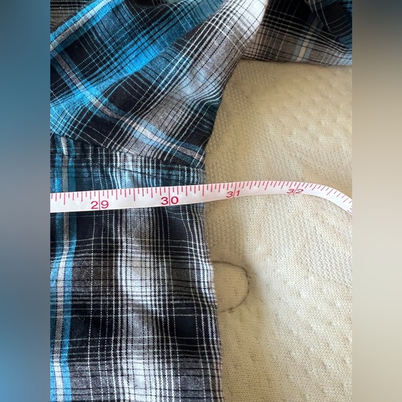 Wrangler Shirt Mens Blue Plaid Pearl Snap Western Button Up Size 3XL - Picture 7 of 11